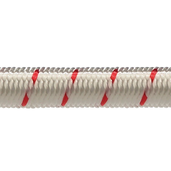 Robline Elastic Rope 6 mm White/Red 100 m