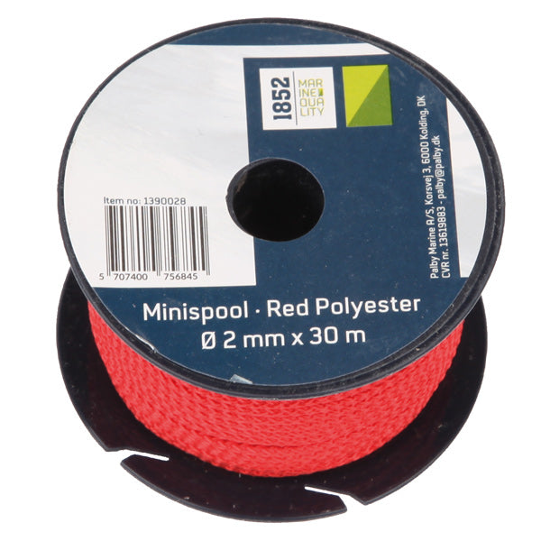 1852 Mini Reel Red Polyester Ø2mm x 30m 18pcs/pack
