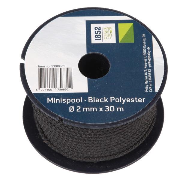 1852 Mini Reel black Polyester Ø2mm x 30m 18pcs/pack