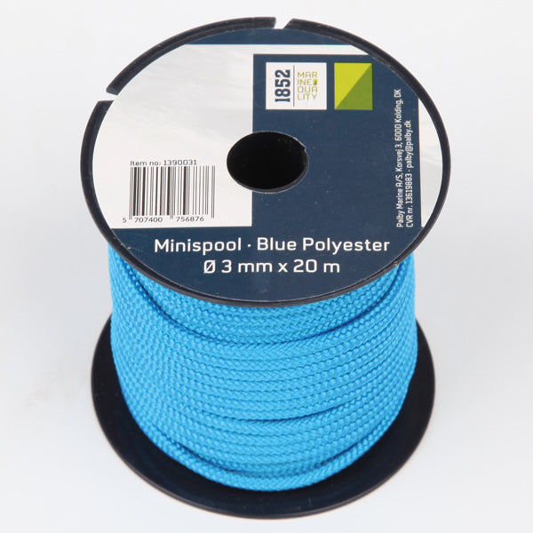 1852 Mini Reel Blue Polyester Ø3mm x 20m 9pcs/pack