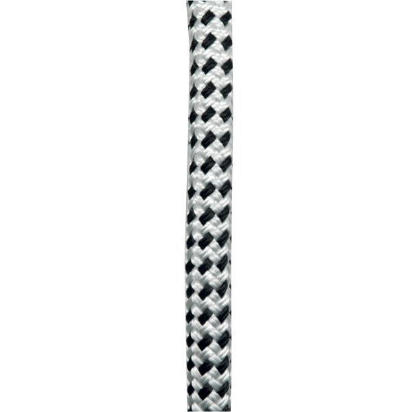 1852 double braided mooring line 14 mm 10 m white/black