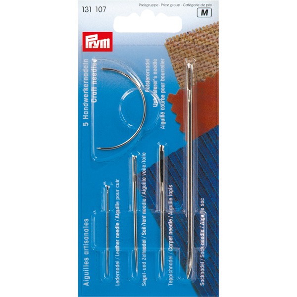Sailmaker's needle set of 5