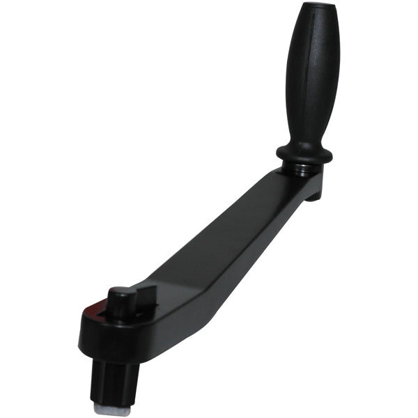 Winch handle aluminum 10" black