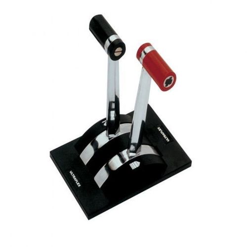 Control knob top-mounted recessed black/chrome double B50