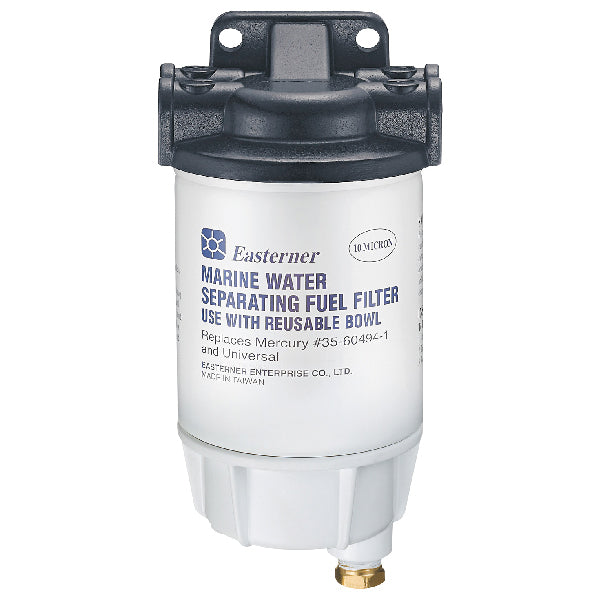 Fuel filter complete with aluminum top & aluminum bottom, 10 micron