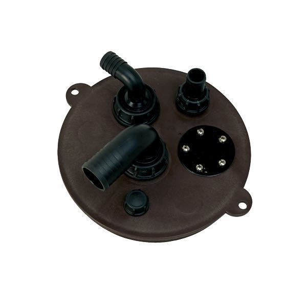 Inspection cover for septic tank h:230mm - black