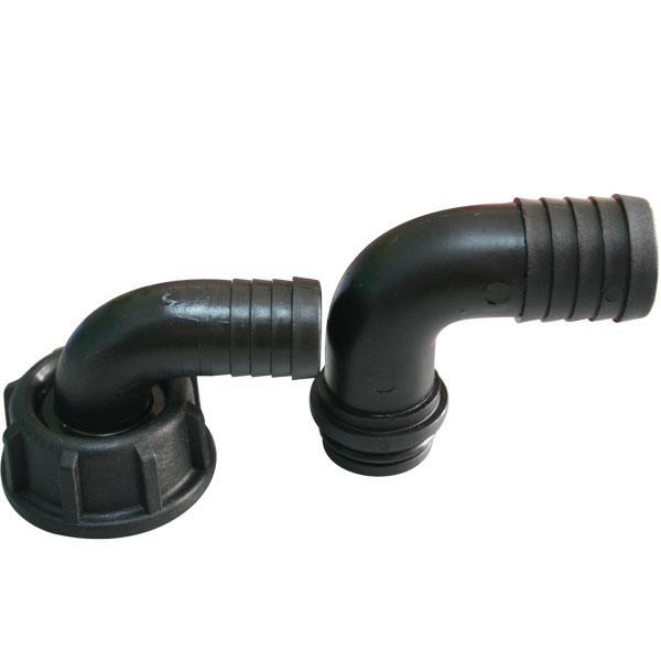 Ventilation nozzle 90° set Ø20 and Ø25mm 1" thread