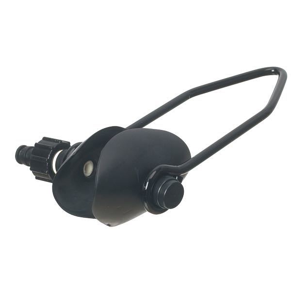 Flush pipe connector round with spigot