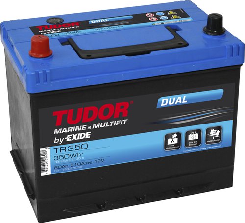 Tudor/Exide Battery Nautilus 80 Ah Dual