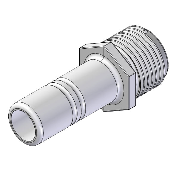 Whale adapter 1/2" male - 15mm hose barb 2 pcs