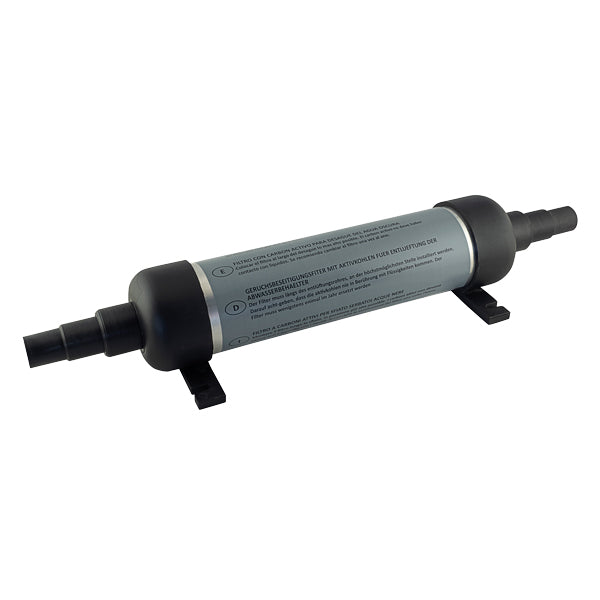 Odor filter with activated carbon for ventilation