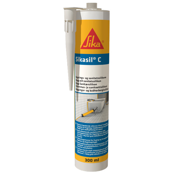 Sikasil-C silicone white 300 ml cartridge