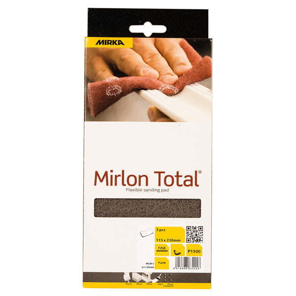 Mirka Mirlon Total abrasive pads 1500 grey 115x230mm 3 pcs/pack