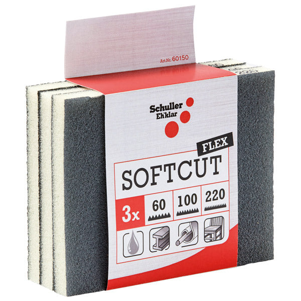 Sanding Sponge 3pc grit P60, P100 & P221