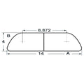 Rubbing strip RF 20 x 4mm, 3m