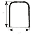 Middle piece w=32 l=80 h=32 mm