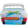 Star Brite Scrubber Kit, small, with handle. Fine, medium, coarse