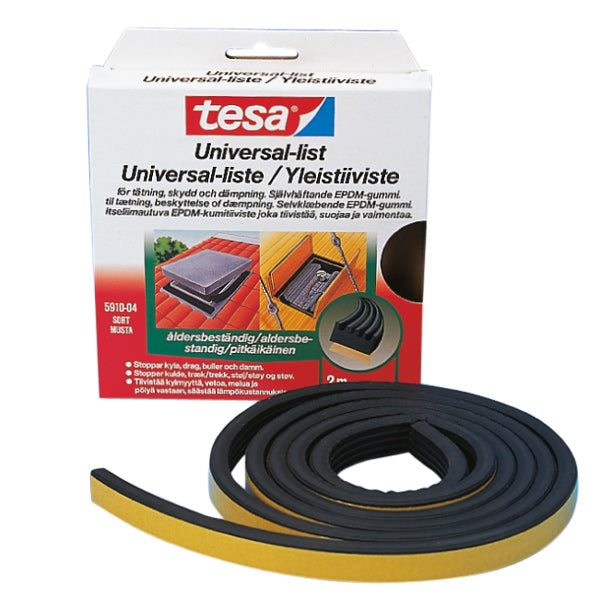 Self-adhesive EPDM rubber strip 10x5 mm 5 m
