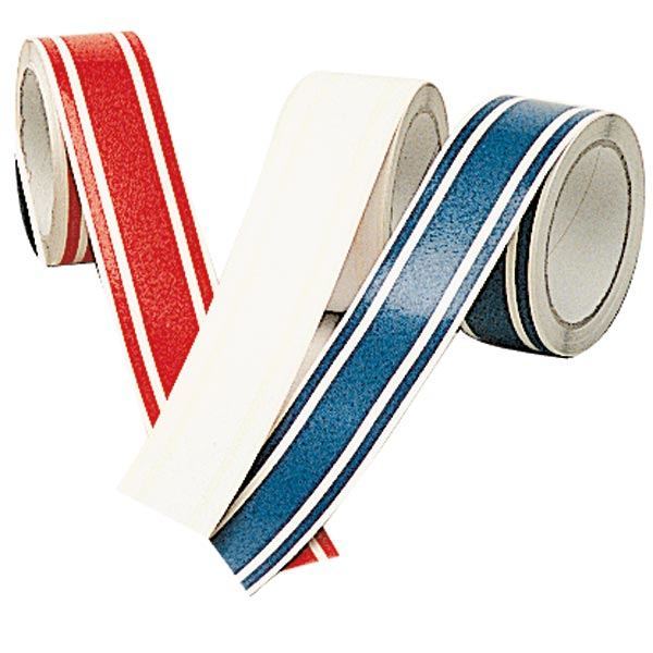Decorative tape 50mm 10m blue 3-stripe