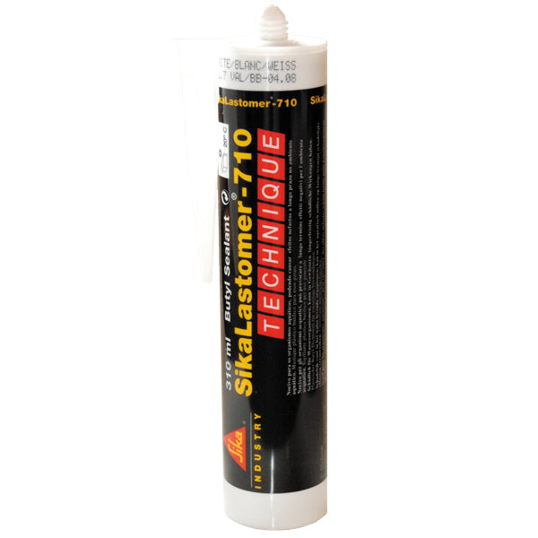SikaLastomer Butyl Sealant 710, white 310 ml cartridge