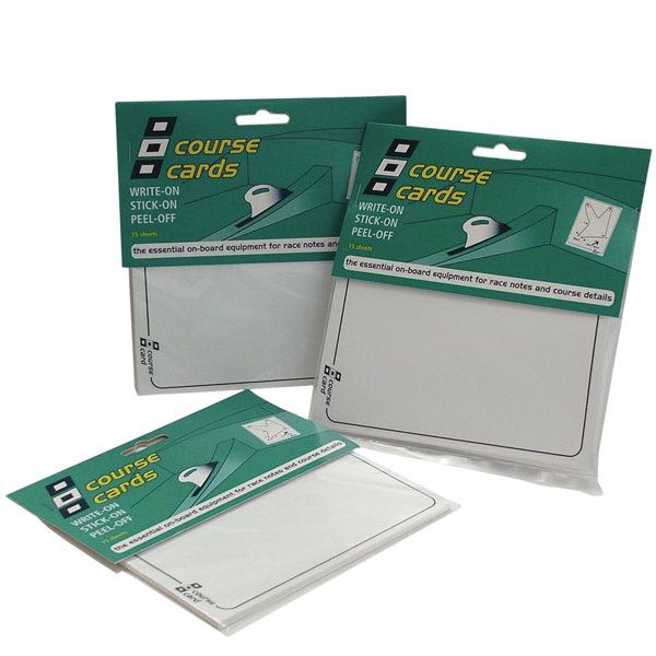 Psp race/course cards - waterproof reminder notes