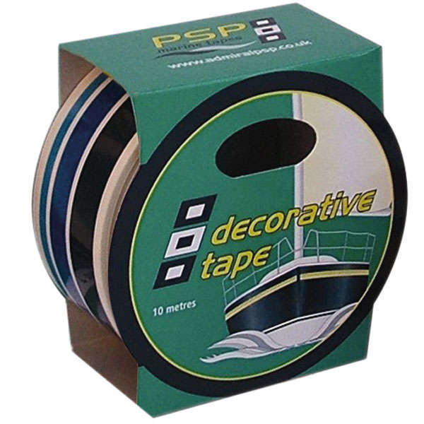 Psp go-fast hull tape 3x blue stripes 21mm x 10m