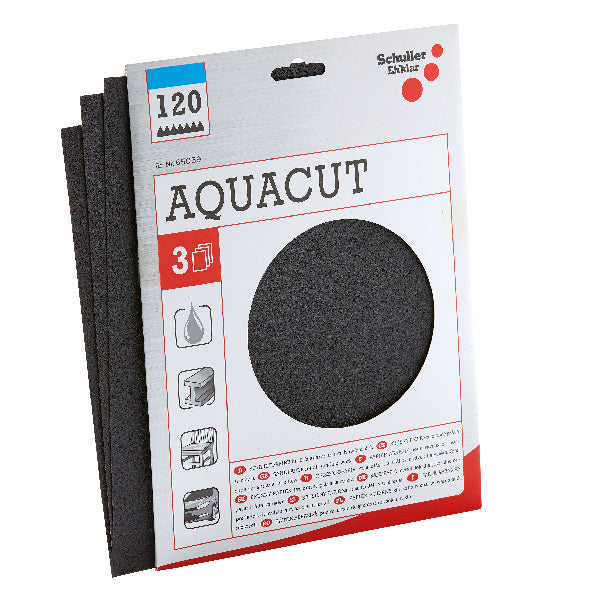Wet sandpaper sheets grit 180 230 x 280mm 3 pcs