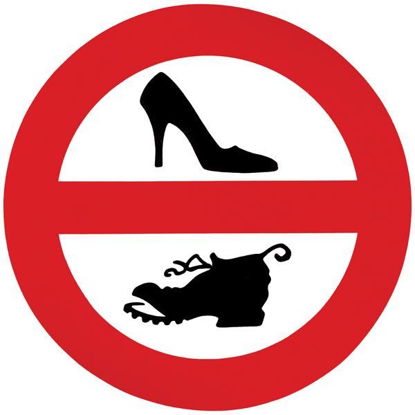Sticker - no shoes