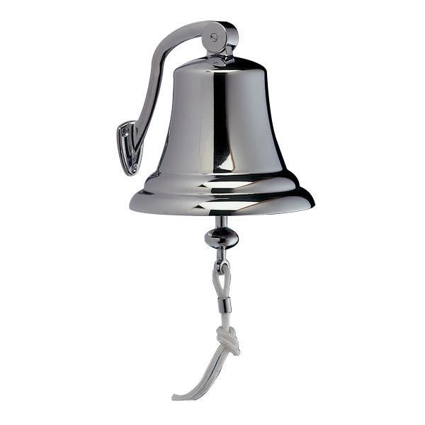 Ship's bell, chrome-plated, 100 mm