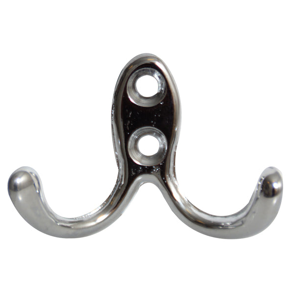Coat hook 40 x 60 mm chrome-plated