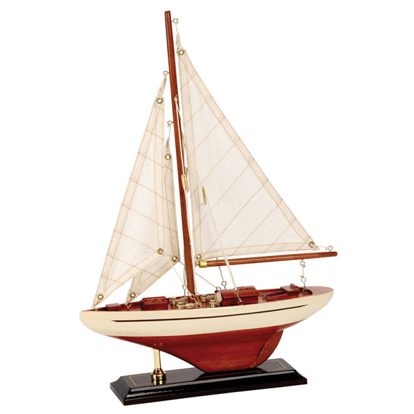 Boat model sailboat 25x6x35cm