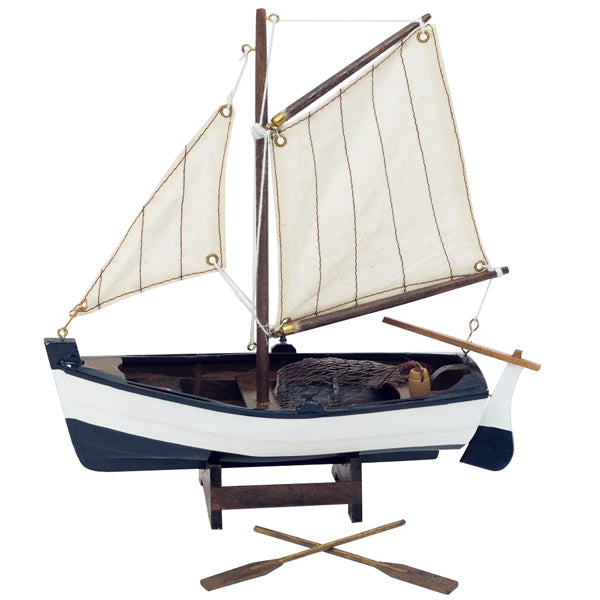 Model Skuta with sails and oars 22x22 cm