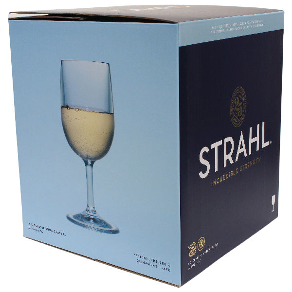 Strahl Polycarbonate Wine Glass 245 ml. 4 pcs in gift box