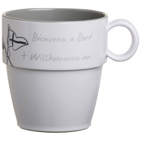 MB Welcome on board mug Ø8.3 cm H9 cm 320 ml. 6 pcs