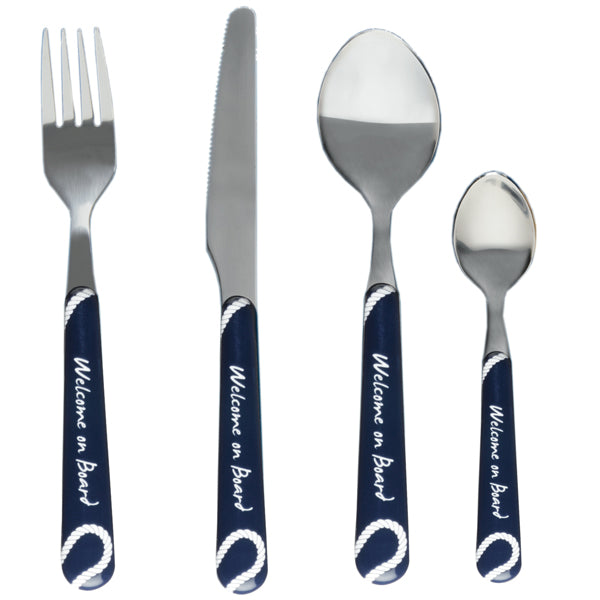MB Welcome On Board Cutlery Set Stainless Steel 24 pieces
