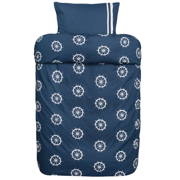 Høie Duvet Cover Set 140x200 navy/white