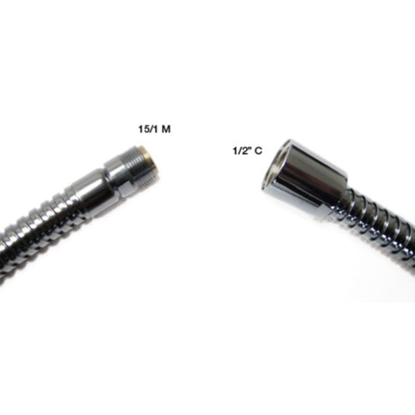 1.5 m chrome hose 1/2"f-15/1 m