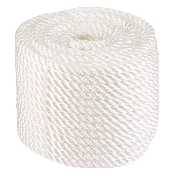 3-strand PP rope white Ø10 mm 30 meters